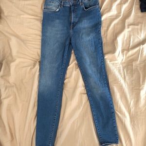 High waist skinny jeans